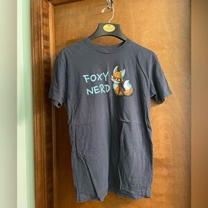 Men’s navy Foxy Nerd tshirt